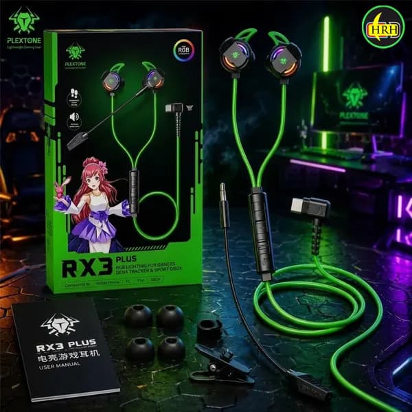 Plextone RX3 PLUS Wired Gaming Earphone