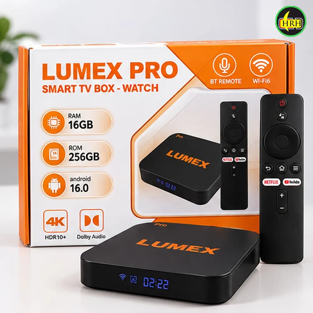 LUMEX PRO Smart TV box/ TV Card RAM 16GB ROM 256GB Android 16.0 4K Video Support Copy