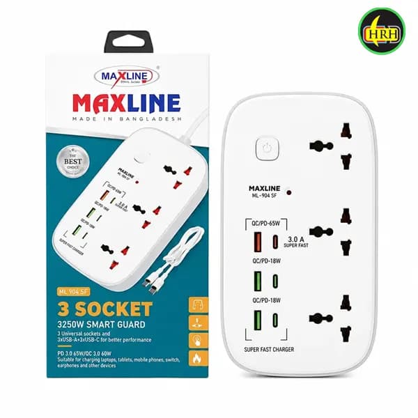 Maxline ML-904 Multiplug 12 Months Guarantee