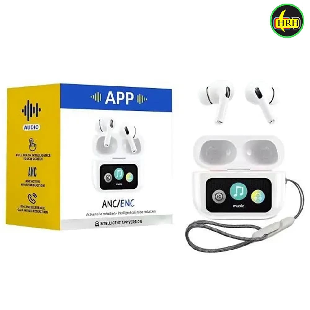App Control A9 Pro Airpods High Quality Anc/Enc Support With Zwsvibe App